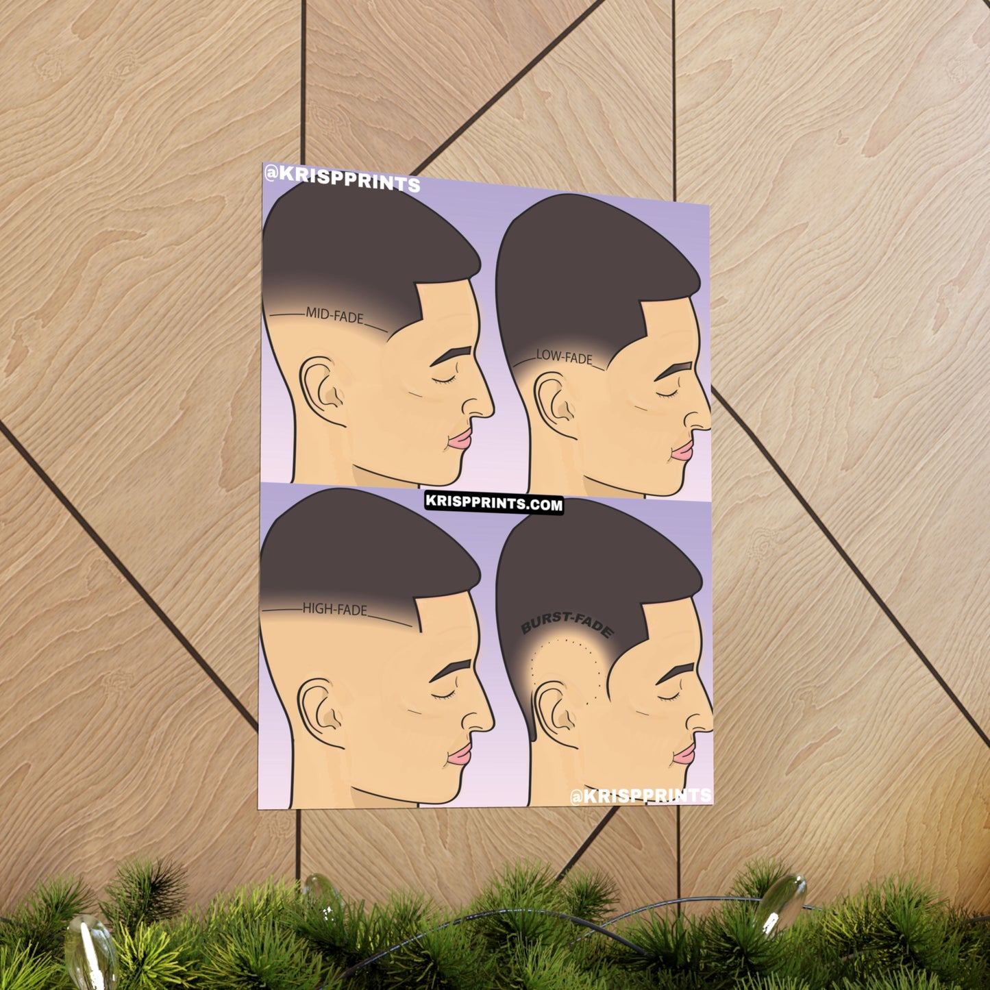 HAIRCUT FADE GUIDE POSTER